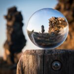 glass sphere, devil wall, creation, königstein, spherical image, rock, stone formation, sandstone rocks, sandstone, bullet, wedder live, focus, creation, focus, focus, focus, focus, focus